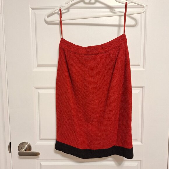 Vintage Biba Wool Suit Red Jacket and Skirt with Gold Buttons from early 1990s - Picture 6 of 16